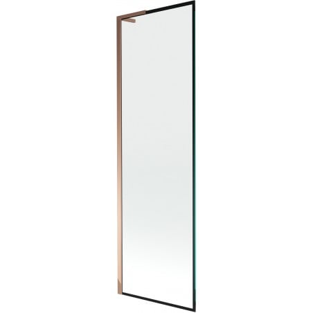 Mexen Next L parawan nawannowy 1-skrzydłowy 60 x 150 cm, czarna ramka, różowe złoto - 895-060-000-03-70-60
