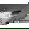 Mexen Next L parawan nawannowy 1-skrzydłowy 90 x 150 cm, czarna ramka,  miedź szczotkowana - 895-090-000-03-70-65