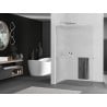 Mexen Kioto+ L ścianka prysznicowa z półką Walk-in 80 x 200 cm, prążki, nikiel szczotkowany - 800-080-123-97-09