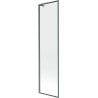Mexen Next L parawan nawannowy 1-skrzydłowy 50 x 150 cm, czarna ramka,  gun gray szczotkowany - 895-050-000-03-70-66