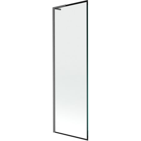 Mexen Next L parawan nawannowy 1-skrzydłowy 60 x 150 cm, czarna ramka,  gun gray szczotkowany - 895-060-000-03-70-66