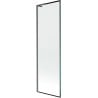 Mexen Next L parawan nawannowy 1-skrzydłowy 60 x 150 cm, czarna ramka,  gun gray szczotkowany - 895-060-000-03-70-66