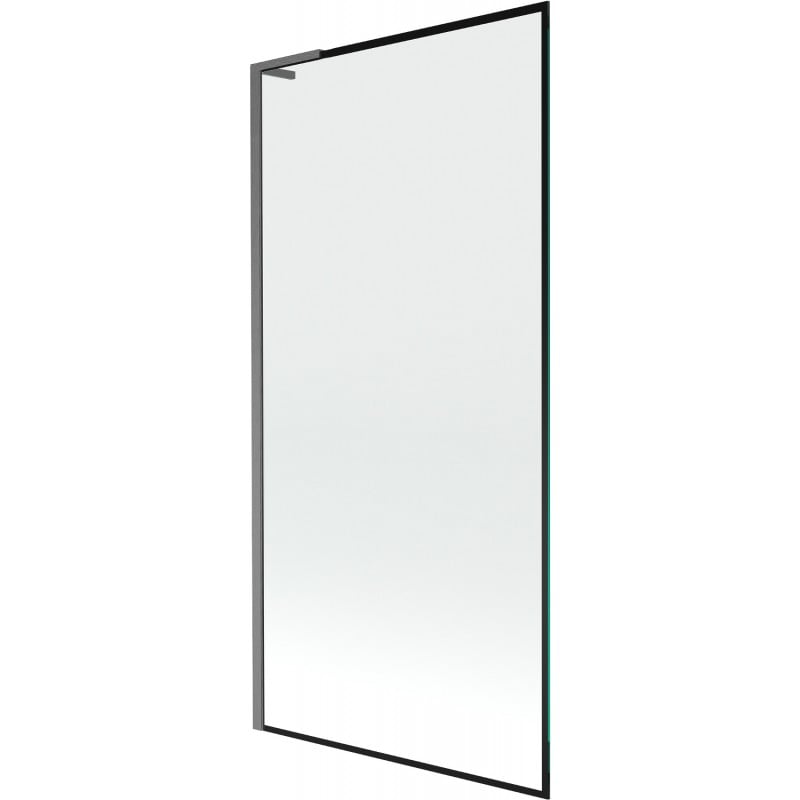 Mexen Next L parawan nawannowy 1-skrzydłowy 90 x 150 cm, czarna ramka,  gun gray szczotkowany - 895-090-000-03-70-66