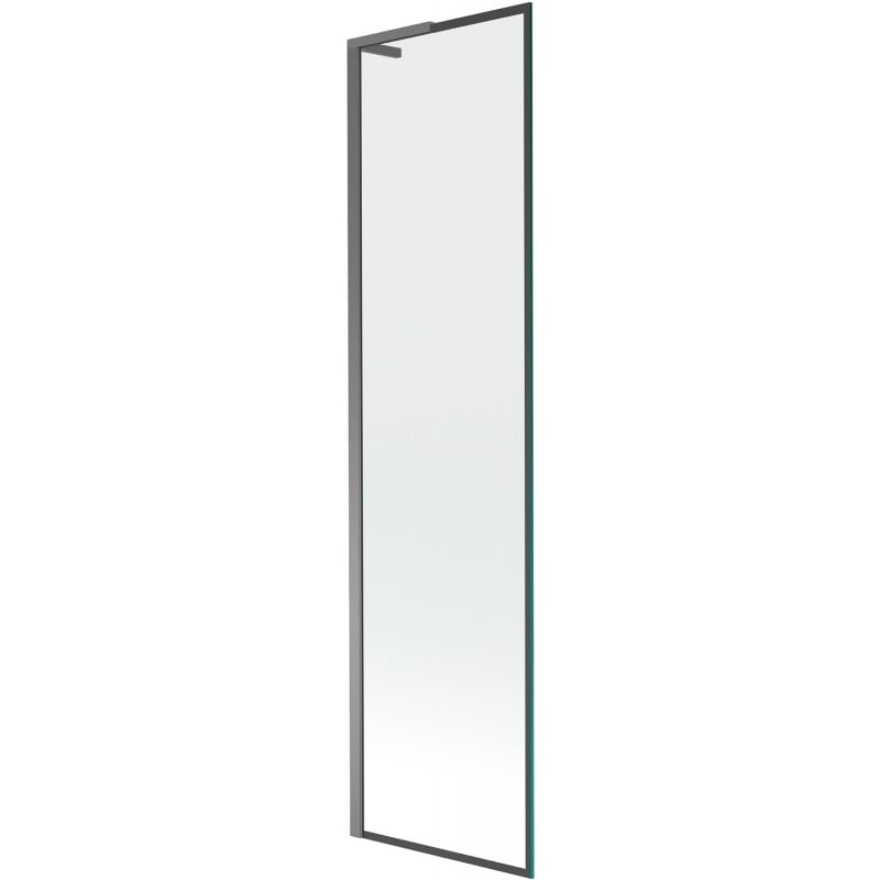 Mexen Next L parawan nawannowy 1-skrzydłowy 50 x 150 cm, czarna ramka, gun metal - 895-050-000-03-70-95