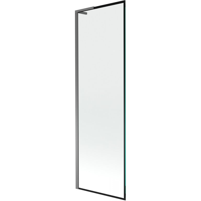 Mexen Next L parawan nawannowy 1-skrzydłowy 60 x 150 cm, czarna ramka, gun metal - 895-060-000-03-70-95