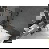 Mexen Next L parawan nawannowy 1-skrzydłowy 60 x 150 cm, czarna ramka, gun metal - 895-060-000-03-70-95