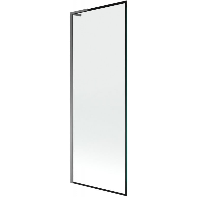 Mexen Next L parawan nawannowy 1-skrzydłowy 70 x 150 cm, czarna ramka, gun metal - 895-070-000-03-70-95
