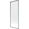 Mexen Next L parawan nawannowy 1-skrzydłowy 70 x 150 cm, czarna ramka, gun metal - 895-070-000-03-70-95