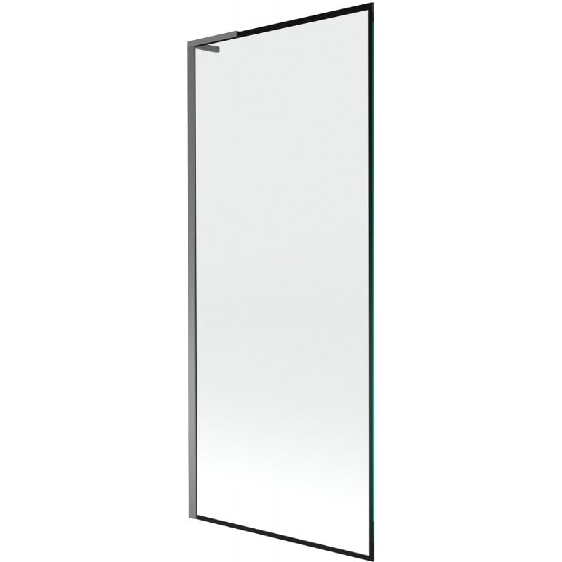 Mexen Next L parawan nawannowy 1-skrzydłowy 80 x 150 cm, czarna ramka, gun metal - 895-080-000-03-70-95
