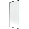 Mexen Next L parawan nawannowy 1-skrzydłowy 80 x 150 cm, czarna ramka, gun metal - 895-080-000-03-70-95
