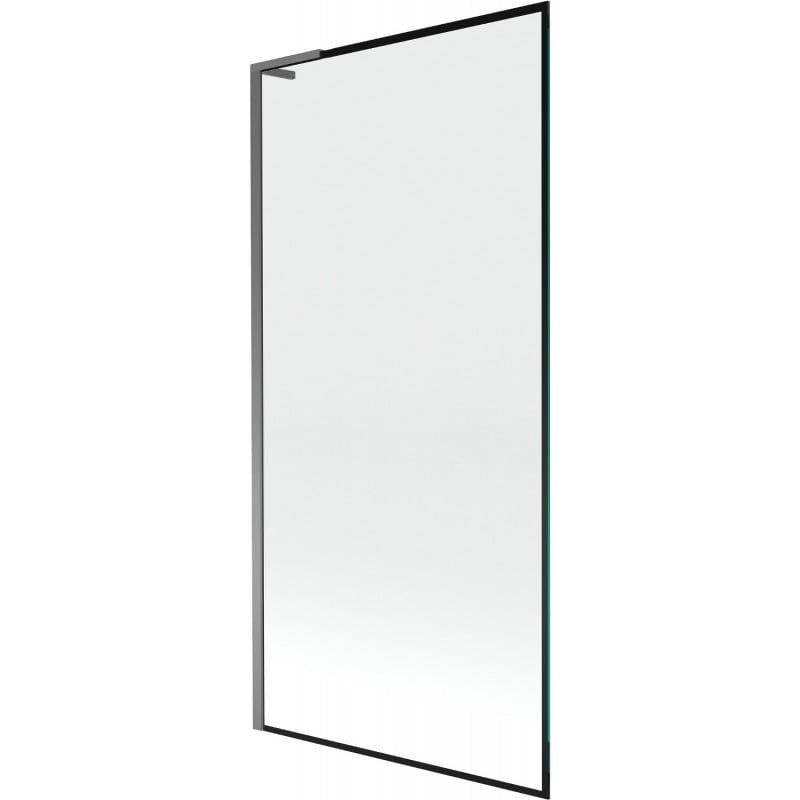 Mexen Next L parawan nawannowy 1-skrzydłowy 90 x 150 cm, czarna ramka, gun metal - 895-090-000-03-70-95
