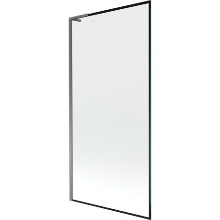 Mexen Next L parawan nawannowy 1-skrzydłowy 90 x 150 cm, czarna ramka, gun metal - 895-090-000-03-70-95