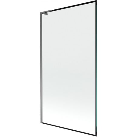 Mexen Next L parawan nawannowy 1-skrzydłowy 100 x 150 cm, czarna ramka, gun metal - 895-100-000-03-70-95