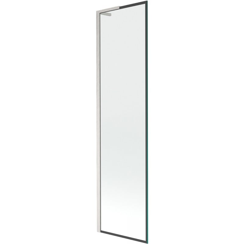 Mexen Next L parawan nawannowy 1-skrzydłowy 50 x 150 cm, czarna ramka, nikiel szczotkowany - 895-050-000-03-70-97