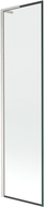 Mexen Next L parawan nawannowy 1-skrzydłowy 50 x 150 cm, czarna ramka, nikiel szczotkowany - 895-050-000-03-70-97