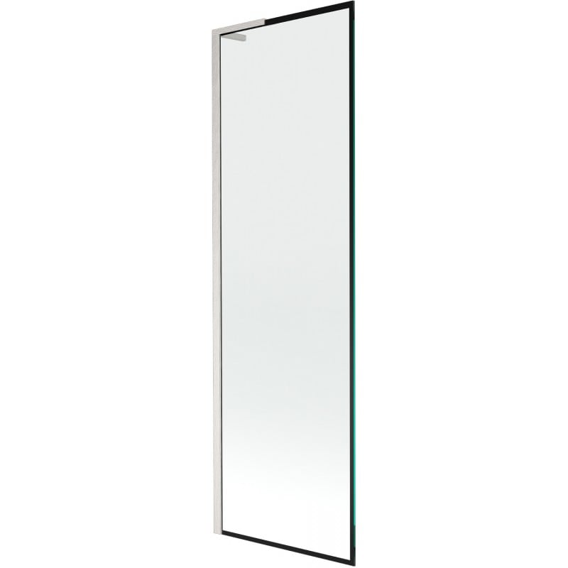 Mexen Next L parawan nawannowy 1-skrzydłowy 60 x 150 cm, czarna ramka, nikiel szczotkowany - 895-060-000-03-70-97