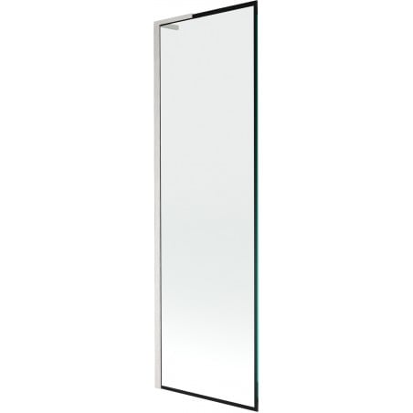 Mexen Next L parawan nawannowy 1-skrzydłowy 60 x 150 cm, czarna ramka, nikiel szczotkowany - 895-060-000-03-70-97