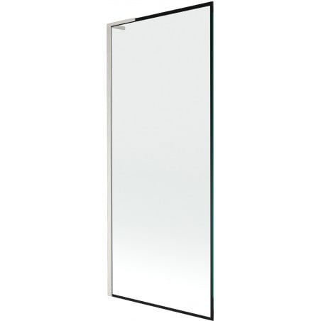 Mexen Next L parawan nawannowy 1-skrzydłowy 80 x 150 cm, czarna ramka, nikiel szczotkowany - 895-080-000-03-70-97
