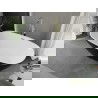 Mexen Eris wanna wolnostojąca 170 x 80 cm, biała/czarna, przelew złoty szczotkowany - 53441708075-55