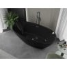 Mexen Eris wanna wolnostojąca 170 x 80 cm, czarna, przelew gun metal - 53441708070-95