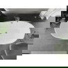 Mexen Eris wanna wolnostojąca 180 x 80 cm, biała/czarna, przelew chrom - 53441808075-01
