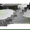 Mexen Eris wanna wolnostojąca 180 x 80 cm, biała, przelew złoty - 53441808000-50