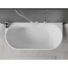 Mexen Oval wanna wolnostojąca przyścienna 180 x 80 cm, biała, przelew biały - 52671808000-20