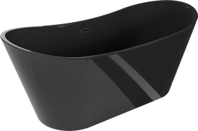 Mexen Montana wanna wolnostojąca 170 x 80 cm, czarna, przelew czarny - 52011708070-70