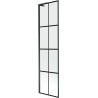 Mexen Next L parawan nawannowy 1-skrzydłowy 50 x 150 cm, czarna kratka, czarny - 895-050-000-03-77-70