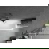 Mexen Next L parawan nawannowy 1-skrzydłowy 70 x 150 cm, czarna kratka, gun metal - 895-070-000-03-77-95