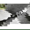 Mexen Montana wanna wolnostojąca 180 x 80 cm, biała/czarna, przelew gun metal - 52011808075-95