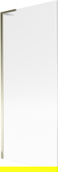Mexen Next L parawan nawannowy 1-skrzydłowy 80 x 150 cm, prążki, złoty - 895-080-000-03-09-50