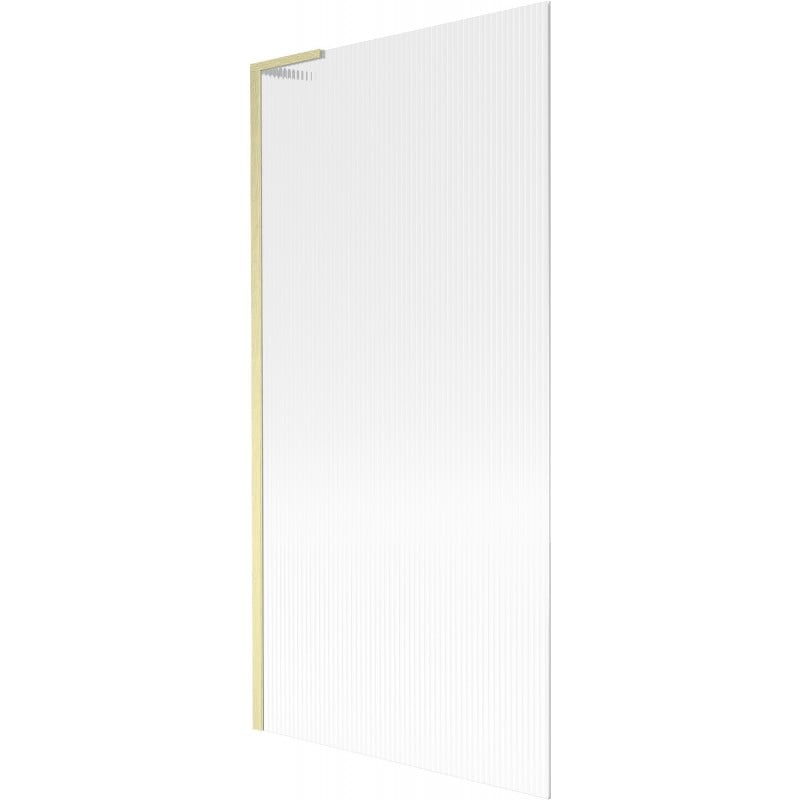 Mexen Next L parawan nawannowy 1-skrzydłowy 90 x 150 cm, prążki, złoty szczotkowany - 895-090-000-03-09-55