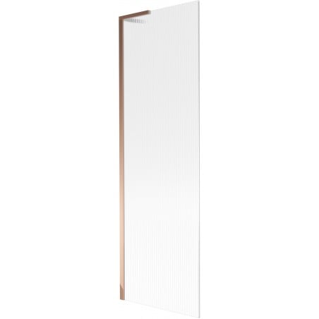 Mexen Next L parawan nawannowy 1-skrzydłowy 60 x 150 cm, prążki, różowe złoto - 895-060-000-03-09-60