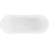 Mexen Celia wanna wolnostojąca 170 x 75 cm, biała, przelew biały - 52331707500-20
