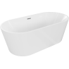 Mexen Luna wanna wolnostojąca 170 x 80 cm, biała, przelew chrom - 52031708000-01