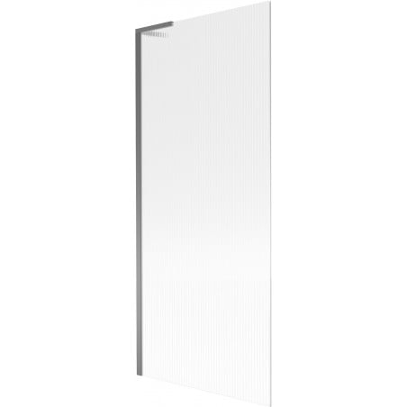 Mexen Next L parawan nawannowy 1-skrzydłowy 80 x 150 cm, prążki, gun metal - 895-080-000-03-09-95