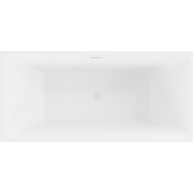 Mexen Nita wanna wolnostojąca 170 x 80 cm, biała/czarna, przelew biały - 52091708075-20