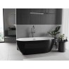 Mexen Eos wanna wolnostojąca 170 x 75 cm, biała/czarna, przelew gun metal - 52471707575-95