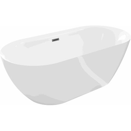 Mexen Roxy wanna wolnostojąca 170 x 80 cm, biała, przelew gun gray szczotkowany - 51201708000-66