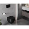 Mexen Egg miska wc Rimless z deską wolnoopadającą slim, duroplast, czarna mat - 30245070