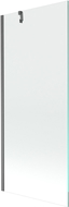 Mexen Next parawan nawannowy 1-skrzydłowy 80 x 150 cm, transparent, gun gray szczotkowany - 895-080-000-00-00-66