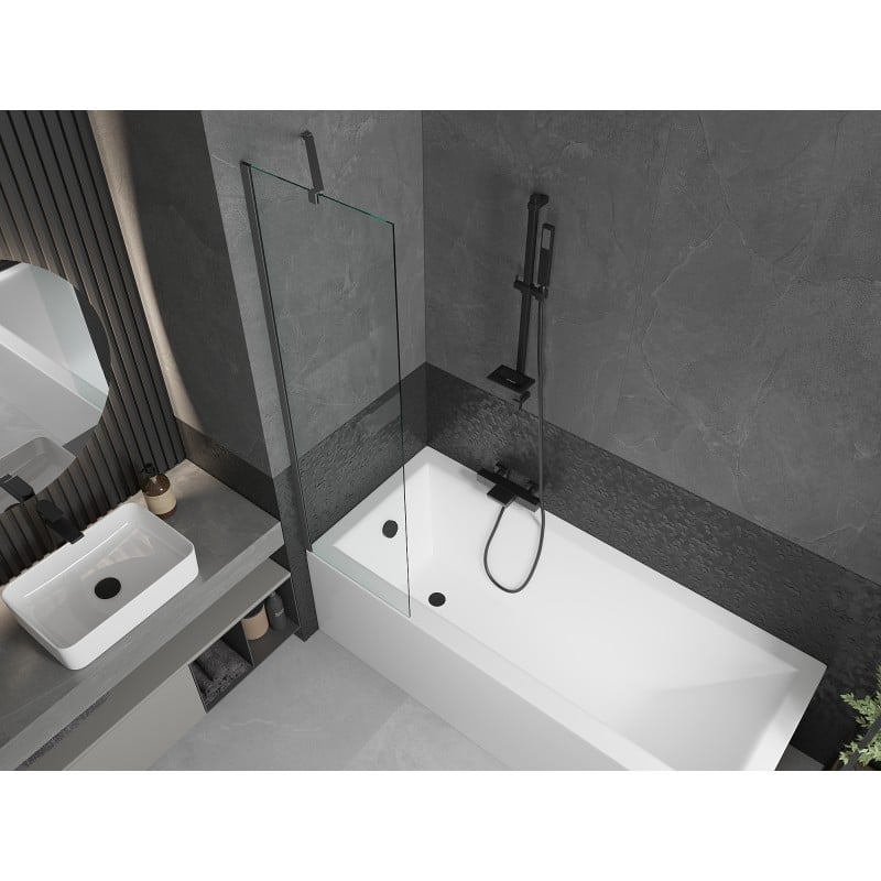 Mexen Next parawan nawannowy 1-skrzydłowy 50 x 150 cm, transparent, gun metal - 895-050-000-00-00-95