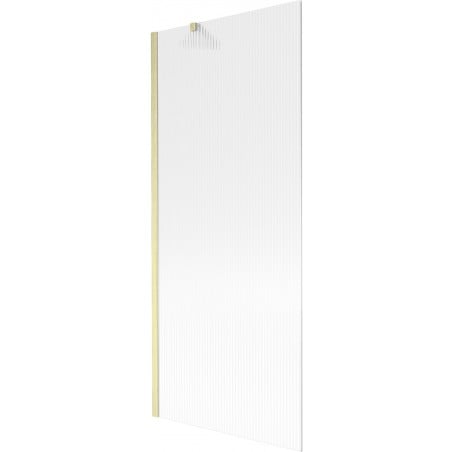 Mexen Next parawan nawannowy 1-skrzydłowy 80 x 150 cm, prążki, złoty szczotkowany - 895-080-000-00-09-55