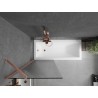 Mexen Next parawan nawannowy 1-skrzydłowy 70 x 150 cm, prążki, miedź szczotkowana - 895-070-000-00-09-65
