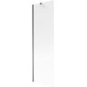 Mexen Next parawan nawannowy 1-skrzydłowy 60 x 150 cm, prążki, gun metal - 895-060-000-00-09-95