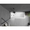 Mexen Next parawan nawannowy 1-skrzydłowy 50 x 150 cm, szron, gun metal - 895-050-000-00-30-95