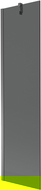 Mexen Next parawan nawannowy 1-skrzydłowy 50 x 150 cm, grafit, gun metal - 895-050-000-00-40-95