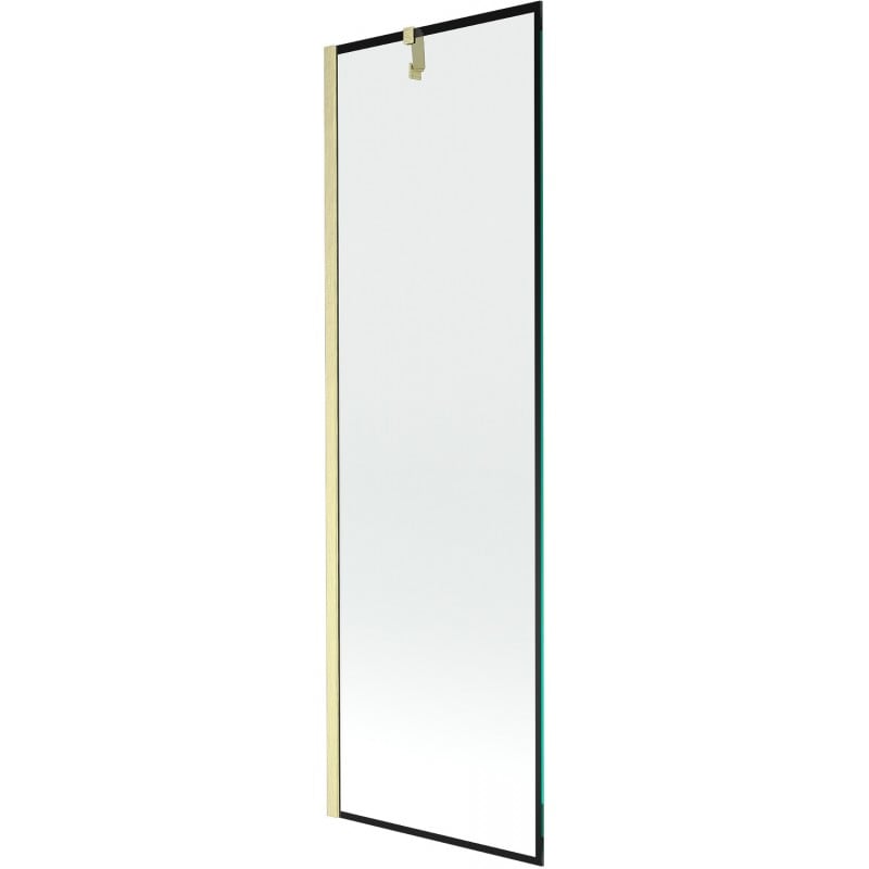 Mexen Next parawan nawannowy 1-skrzydłowy 60 x 150 cm, czarna ramka, złoty szczotkowany - 895-060-000-00-70-55