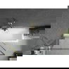 Mexen Next parawan nawannowy 1-skrzydłowy 90 x 150 cm, czarna ramka, złoty szczotkowany - 895-090-000-00-70-55